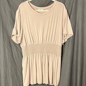 Soprano Light Pink Smocked Tunic